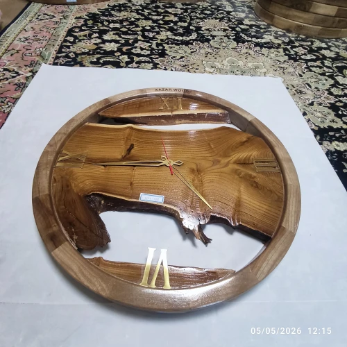 ساعت چوبی دیواری - روستیک