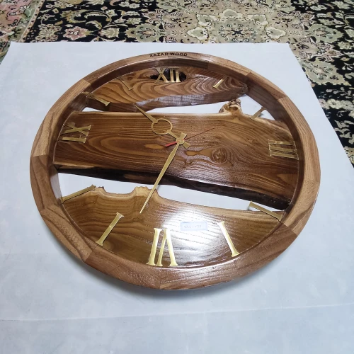 ساعت چوبی دیواری - روستیک
