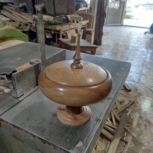 شکلات خوری چوب گردو قطر 24