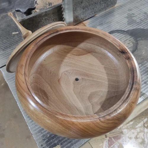شکلات خوری چوب گردو قطر 24